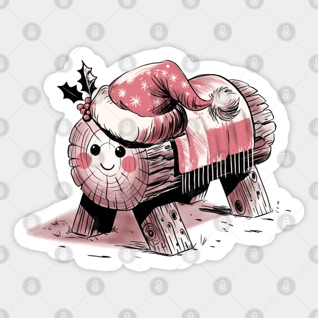 Tió de Nadal Sticker by H. R. Sinclair